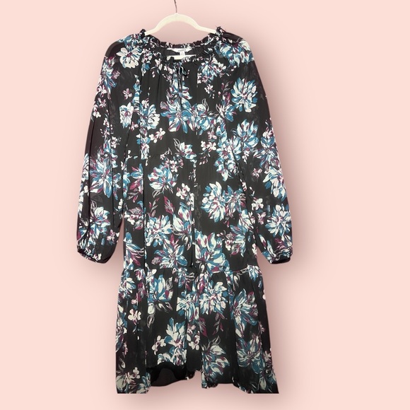 Studio Dresses & Skirts - Studio Blue and Purple Bishop Sleeve Sundress